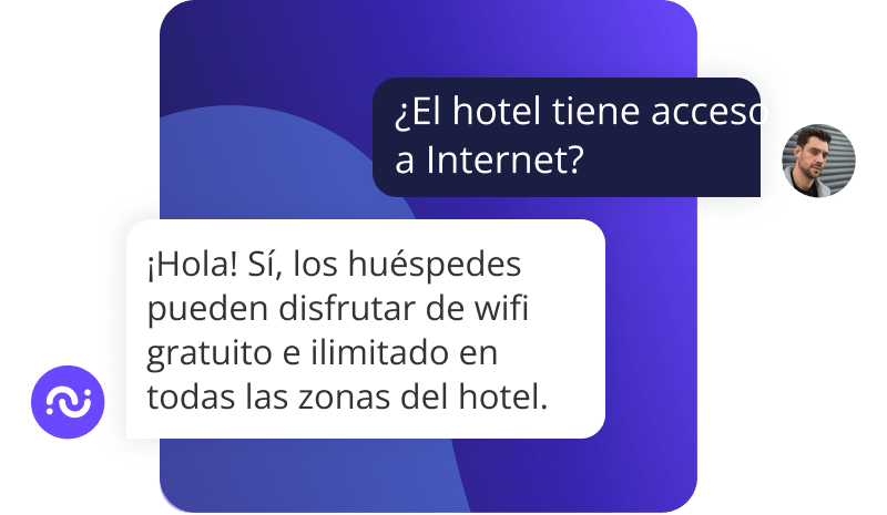 Answering faqs es hotel messenger es