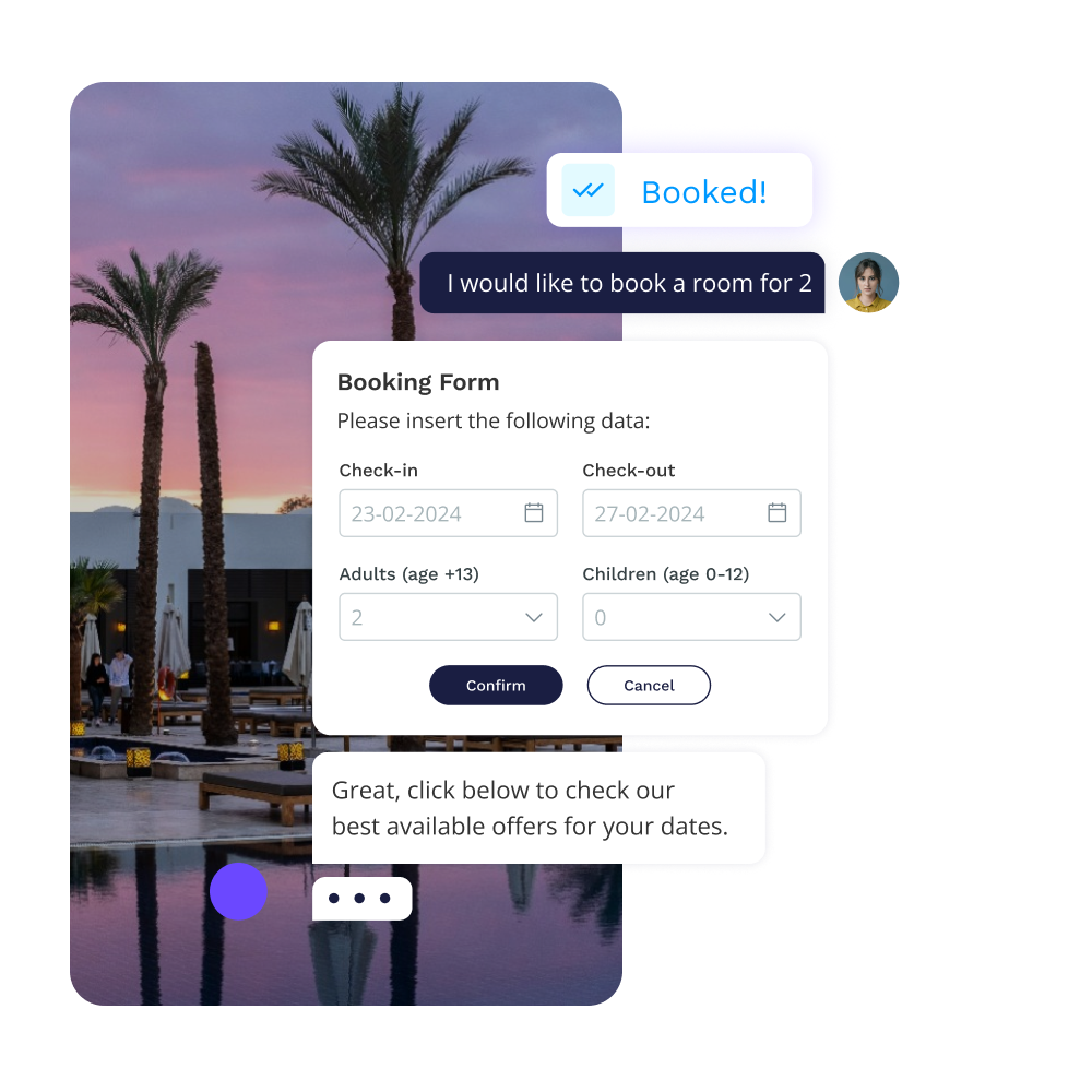 Direct bookings header channel es