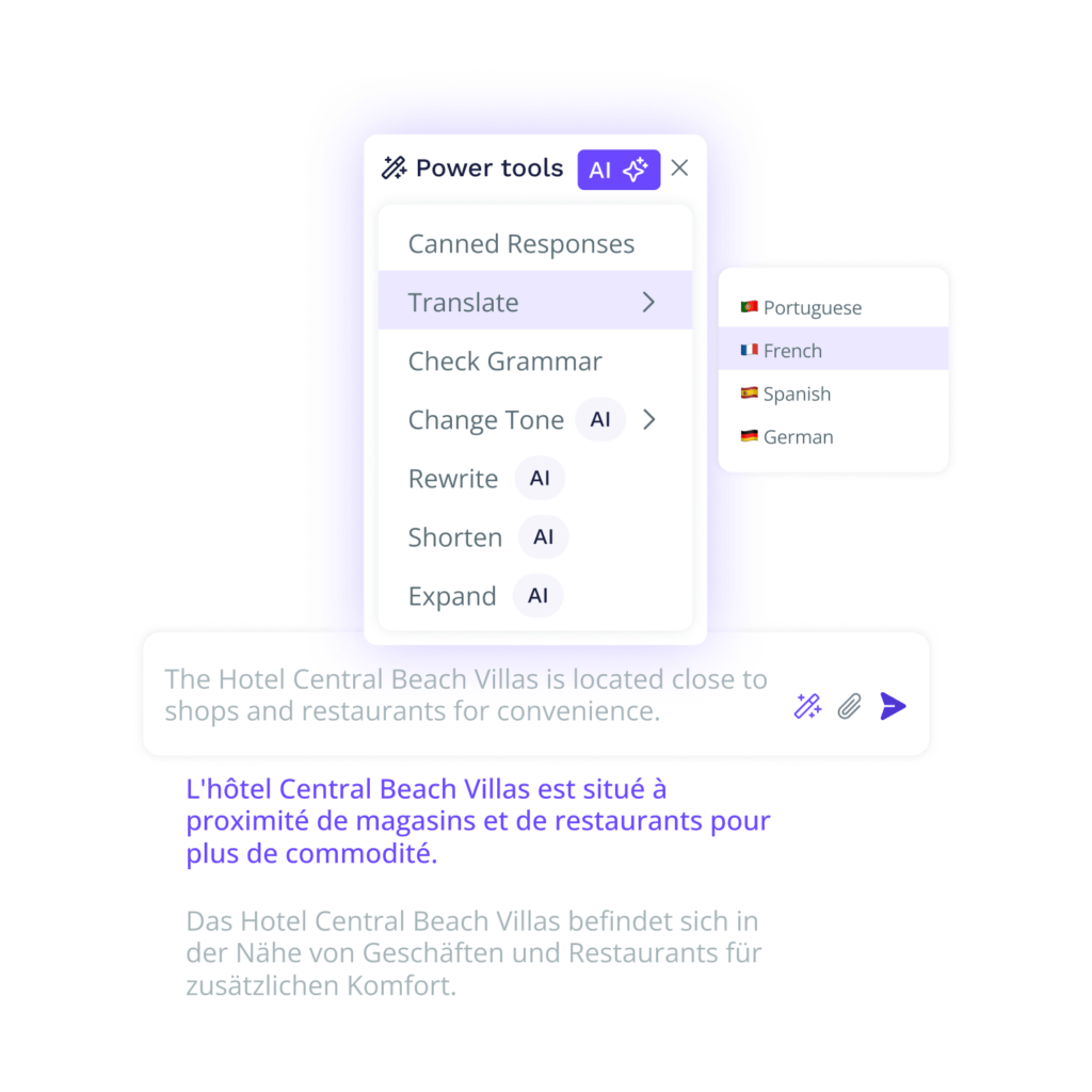 Productivity automated translations increase productivity fr